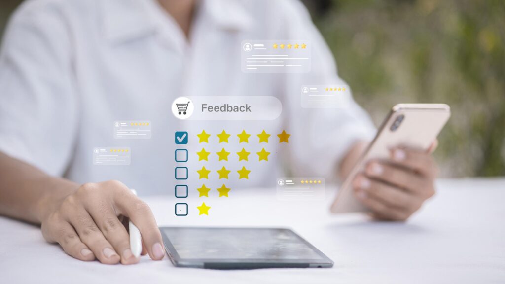 Customer reviews build trust and increase sales.